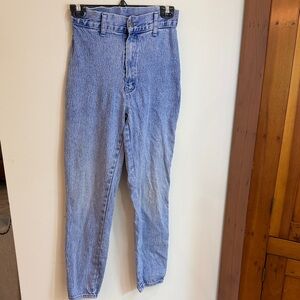 Vintage 80s Denim Republic High-Waist Stonewashed Jeans, 7/8 - 80s punk rock